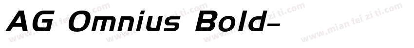 AG Omnius Bold字体转换